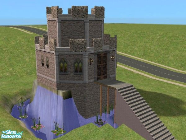 Sims 2 — 6 Starter Lane by NightRowan — This lovely little castle is priced for a sim on a budget. Who says you can't