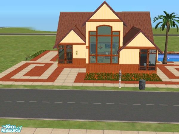 Sims 2 — Tex 48 by richard23 — Also a beautiful house with bright colors. has 2 bedrooms.