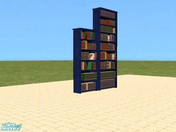 Sims 2 — 21 Craftmeister Booknooks - Cornflower D by dddrake — This recolor pack affects both the cheap wooden bookcase