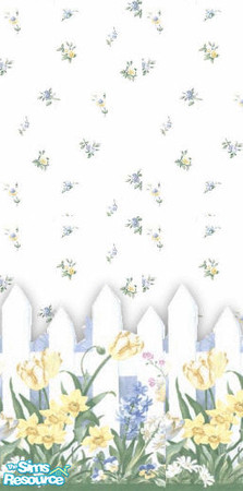 Sims 2 — Flower Garden Wallpaper by STP Carly — Princess indoor flower garden