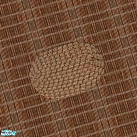 Sims 2 — Strangely Natural Oval Rug by paulajedi — Strangely Natural Oval Rug - a recolor of Windkeeper's "Rug 2x2