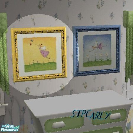 Sims 2 — Princess Yellow Fairy Art by STP Carly — Princess indoor Flower garden.