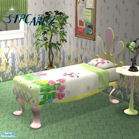 Sims 2 — Princess Flower Garden Bedlinens by STP Carly — Every Princess needs her own flower garden and what perfect way