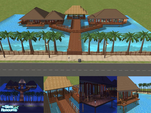 Sims 2 — OcenKas by Macruzven — House placed in Pacific Ocean. Ideal to spend a few vacations.