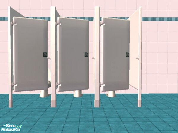 The Sims Resource - White Toilet Stall