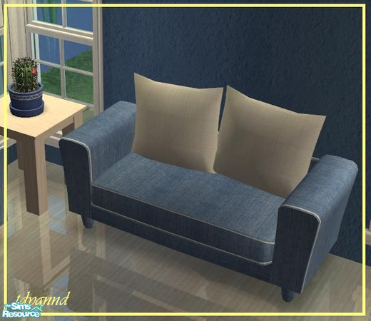 Sims 2 — Cornflower - Arizona Recolor - LoveSeat by tdyannd — 