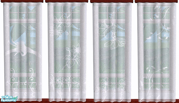 Sims 2 — Cityscape Bedroom Curtain Recolors - Set 03 by azzurrina — Cityscape Bedroom Curtain Recolors