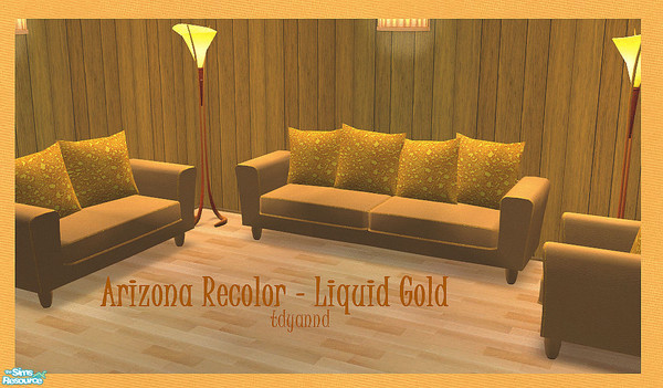 Sims 2 — Liquid Gold - Arizona Recolor by tdyannd — A beautiful living room based off Holy Simoly\'s Arizona mesh set. 