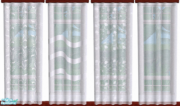 Sims 2 — Cityscape Bedroom Curtain Recolors - Set 05 by azzurrina — Cityscape Bedroom Curtain Recolors