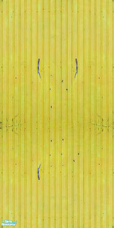 Sims 2 — openhouse Metal Plate Walls - Openhouse Yellow Metal Plate W by openhousejack — yellow scratched metal plate