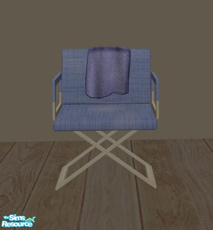 Sims 2 — Axor Bath Recolors - Towelchair blue by ShinoKCR — 