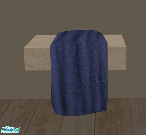 Sims 2 — Axor Bath Recolors - Towelcounter blue by ShinoKCR — 