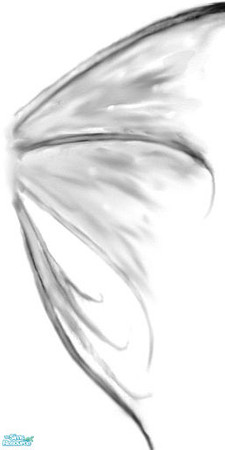 Sims 2 — Fairy Wings Paint - Right Black Wing by MeganLaVey — The Right Black Wing. You Will Need The LEFT Matching Wing.