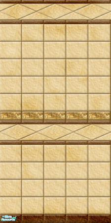 Sims 2 — Tuscany - Supplement - wall03 by perelinka — Basic tiled wall for my Tuscany 1 w&f Set.