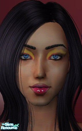 Sims 2 — Pink & Yellow Eyeshadow. by prittyiinpink — Pink & Yellow Eyeshadow.