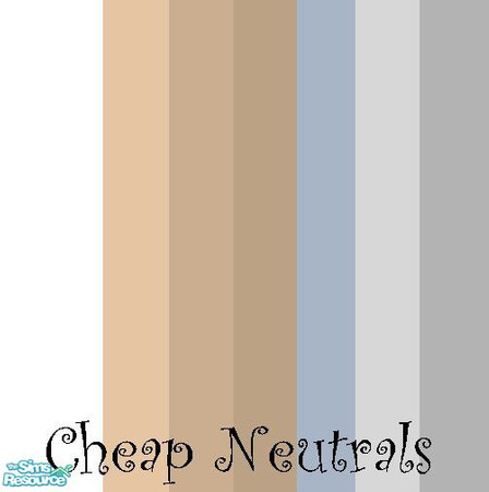 Sims 2 — Cheap Neutrals Paint by MeganLaVey — Cheap Paint in neutral colors. 