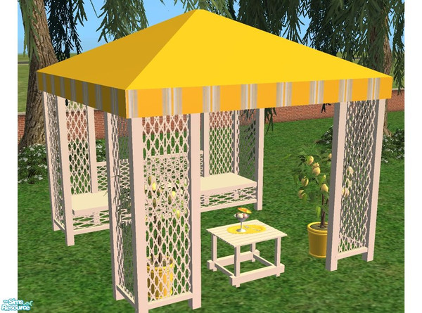 Sims 2 — Outdoor Malu Yellow by marilu — Garden-Set