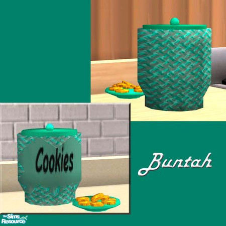 Sims 2 — Green Cookie Jar by buntah — This requires the mesh file in this set.