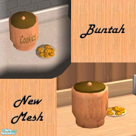 Sims 2 — Cookie Jar NEW MESH by buntah — This is the base mesh file for this set and it is required in order to see the