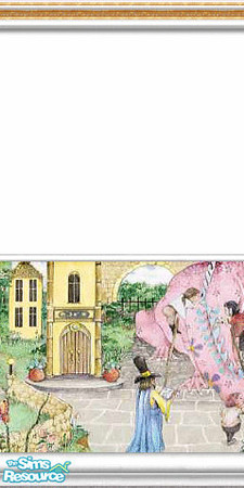 Sims 2 — Fairytale 1 by Lorah — Castle and a dragon, Prince and Princess, mystical unicorn, all in this fairytale
