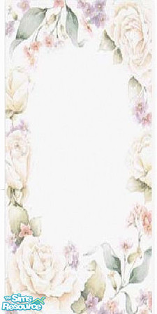 Sims 2 — Pastel Flower Wall by The_Unicorn — -