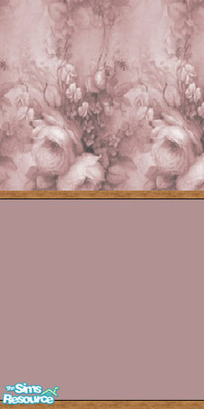 Sims 2 — Floral by abagail — Mixed with paint and wall paper.