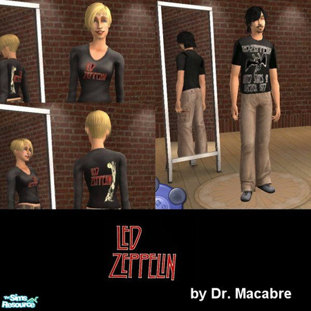 Sims 2 — Led Zepplin Set by Dr. Macabre — Your Sims won't need to climb the, "Stairway To Heaven" to get these