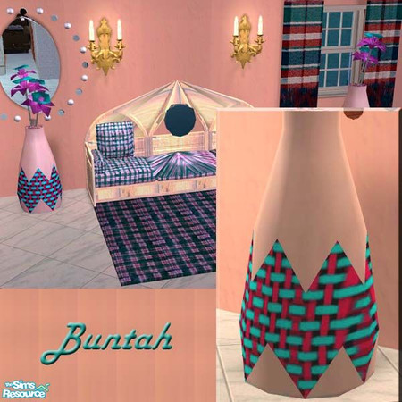 Sims 2 — Soutwestern Vase by buntah — This requires the Floral Art mesh file in this set.