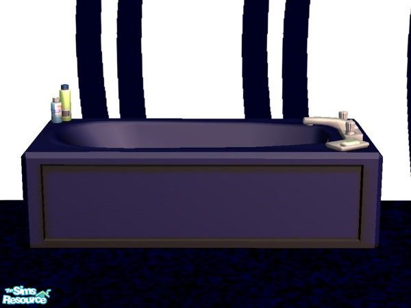 Sims 2 — Navy Tub by NightRowan — Part of the Navy Starter Collection, a set of all the essential ingredients for a poor