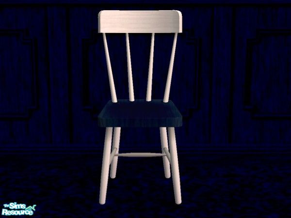 Sims 2 — Navy Dining Chair by NightRowan — Part of the Navy Starter Collection, a set of all the essential ingredients