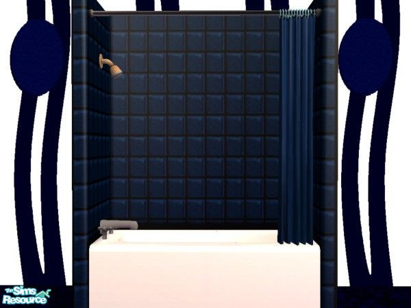 Sims 2 — Navy Shower/Tub by NightRowan — Part of the Navy Starter Collection, a set of all the essential ingredients for