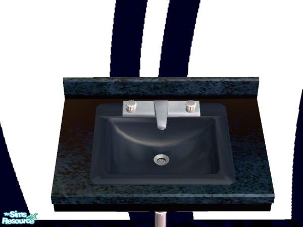 Sims 2 — Navy Kitchen Sink by NightRowan — Part of the Navy Starter Collection, a set of all the essential ingredients