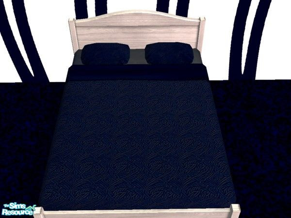 Sims 2 — Navy Bedding by NightRowan — Part of the Navy Starter Collection, a set of all the essential ingredients for a