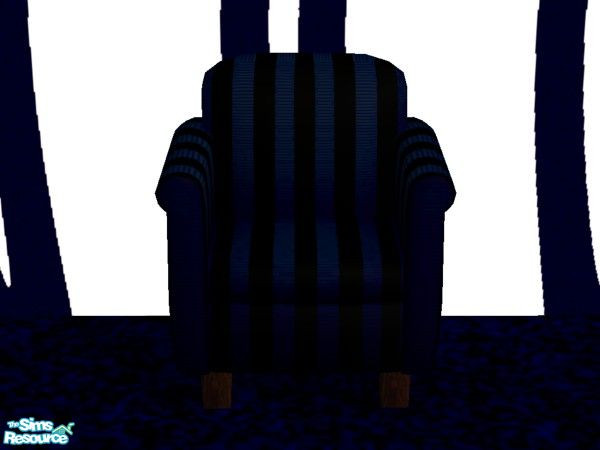 Sims 2 — Navy Arm Chair by NightRowan — Part of the Navy Starter Collection, a set of all the essential ingredients for a