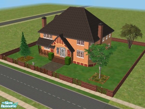 Sims 2 — The Philosophy by devil_shark — I've called this house 'The Philosophy' because it's floorplan was made during a