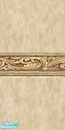 Sims 2 — Cinamon with Border by Shakeshaft — A lovely shade of Cinamon with an elaborate border.