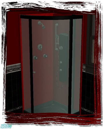 Sims 2 — Dark rose bathroom - Shower by Malitia — Part of "Dark rose Bathroom" Set.