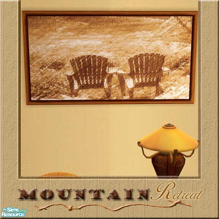 Sims 2 — Mountain Retreat Painting by Cashcraft — Need a vacation or holiday? Mountain Retreat offers an escape from Sim