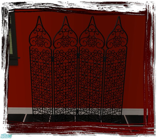 Sims 2 — Dark rose bathroom - Room divider by Malitia — Part of "Dark rose Bathroom" Set.