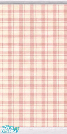 Sims 2 — Pink Gingham Full Wall by novteneep — Can be used with Mint & Pink set or Rose-gingham.