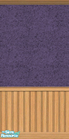 Sims 2 — DGEM Dark Shades - Purple by dangerusgem — Half wall Dark Purple shade with light wood trim. 10 Dark Shade Walls