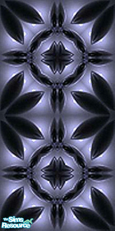 Sims 2 — Blue steel wall5 by pixielusion — Blue steel walls to match the steel floor collection.