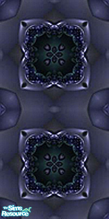 Sims 2 — Blue steel wall2 by pixielusion — Blue steel walls to match the steel floor collection.