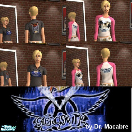 Sims 2 — Aerosmith Set by Dr. Macabre — I have neglected a serious band from my youth, but I'm gonna fix that. So now I
