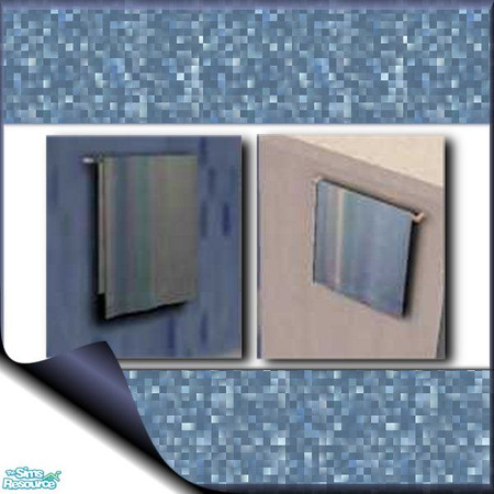 Sims 2 — Blue Dragonfly Blue Towel by Yizzi — **Must have Small Towel or kitchen counter mesh by Windkeeper**