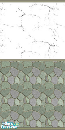 Sims 2 — Greenish Rock Wall by HChangeri — Enjoy!