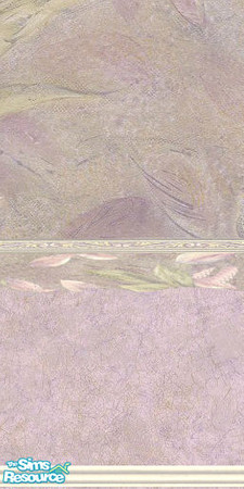 Sims 2 — Leaf_Pur by Astarta — Painted leaf wallcovering set in three colors