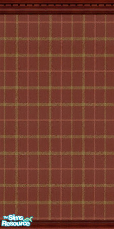 Sims 2 — Hunt Plaid in Red by Annabelle0114 — 5 of 8 Wallpapers