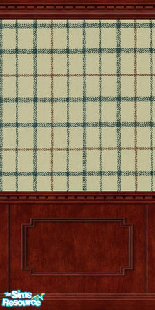 Sims 2 — Hunt Plaid in Cream & Navy 2 by Annabelle0114 — 2 of 8 Wallpapers