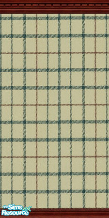 Sims 2 — Hunt Plaid in Cream & Navy by Annabelle0114 — 1 of 8 Wallpapers